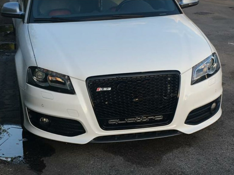 Audi A3 LIFT 2008-2011 Front Grill, Honeycomb Grill, RS3 Black Quattro Style